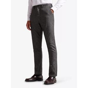 Ted Baker London Gray Cotton Blend Dress Pants Size 36R Men's Trouser EUC